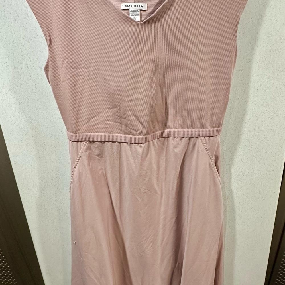 Athleta Pink Sleeveless Dress, XL